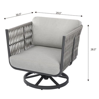 Milano Outdoor Patio Swivel Chair