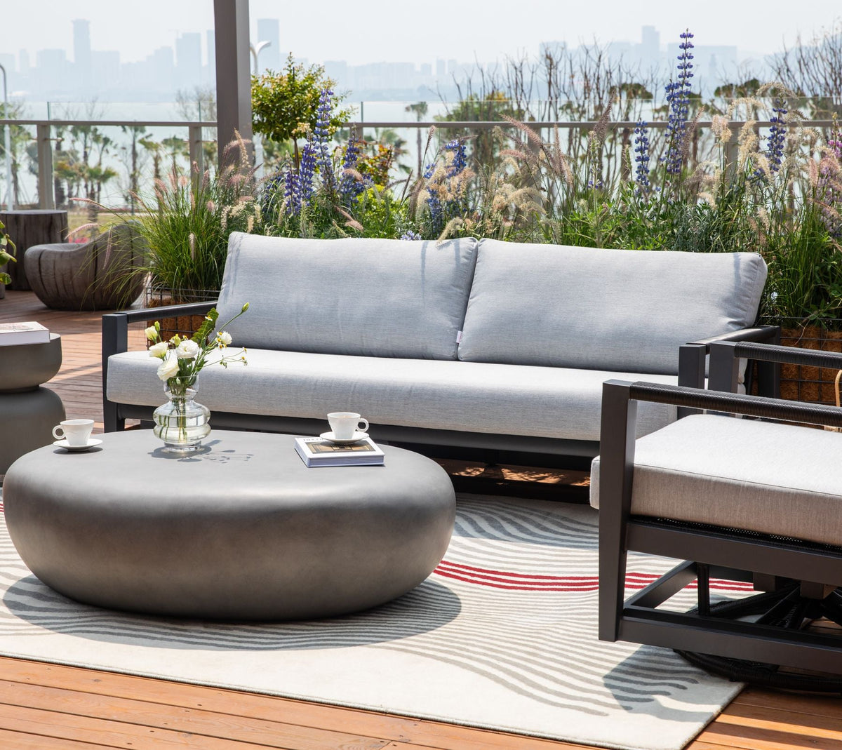 Laguna 3-Seat Outdoor "Relaxed-Comfort" Patio Sofa