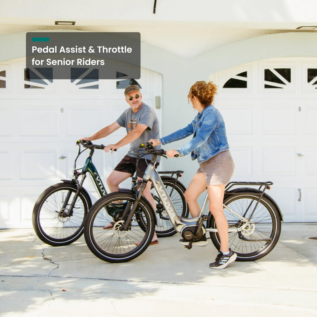 VTUVIA CMB 8-Speed 500W Mid-Drive Step-Through Electric Commuter Bike