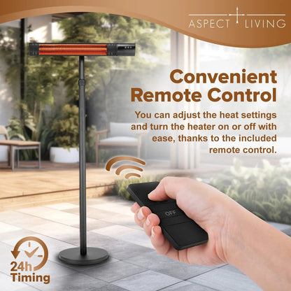 Aspect Living 1500W Pole Mounted Electric Patio Heater