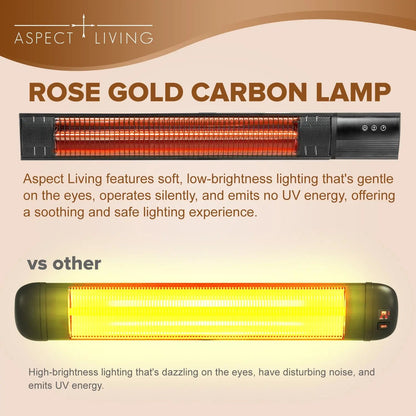 Aspect Living 1500W Pole Mounted Electric Patio Heater