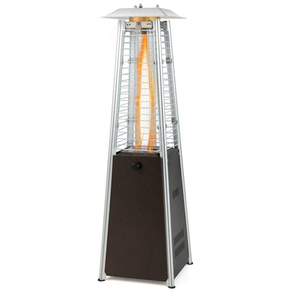DirectDeals 10,000 BTU Portable Steel Tabletop Patio Heater with Glass Tube