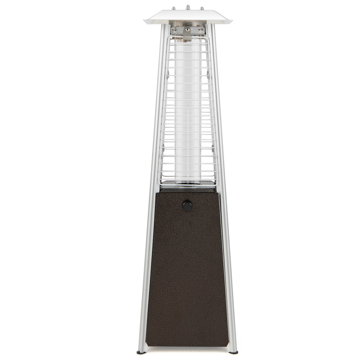 DirectDeals 10,000 BTU Portable Steel Tabletop Patio Heater with Glass Tube