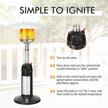 DirectDeals 11,000 BTU Portable Tabletop Propane Patio Heater
