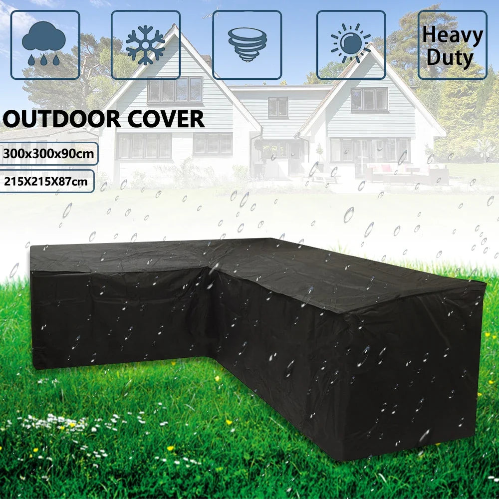 Oversized Outdoor Furniture Covers - Black