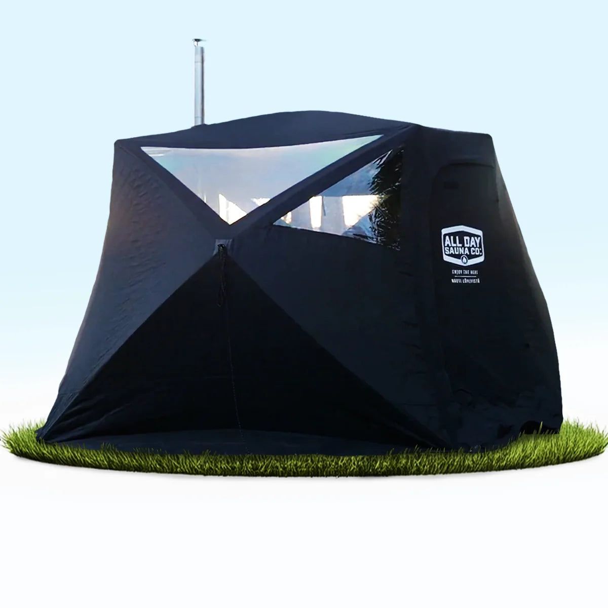 6-Person Portable Outdoor Wood-Burning Sauna Package