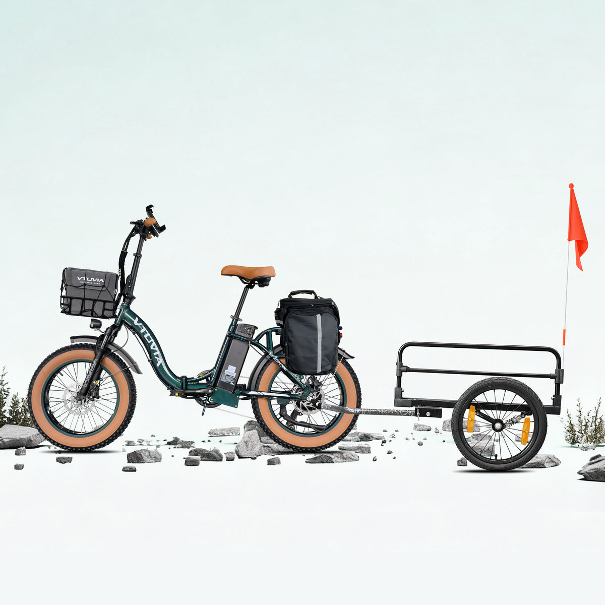 VTUVIA SF20H Foldable Fat Tire Electric Bike