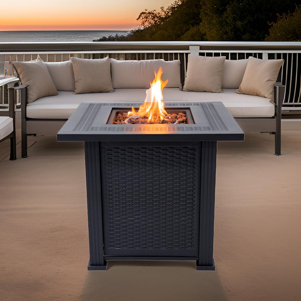 50,000 BTU Metal Propane Fit Pit Table