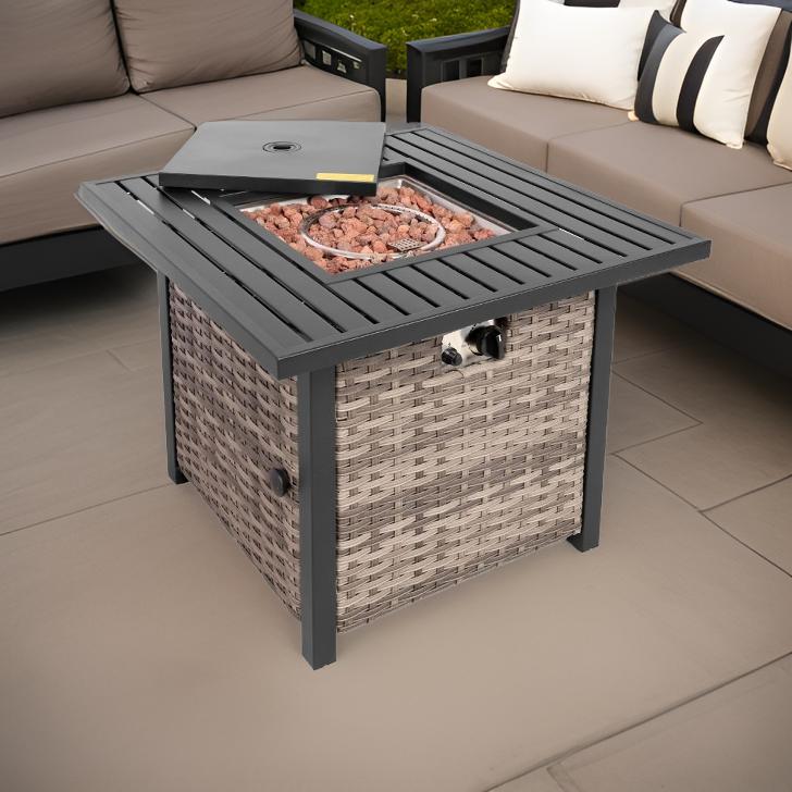 50,000 BTU Metal Propane Fit Pit Table
