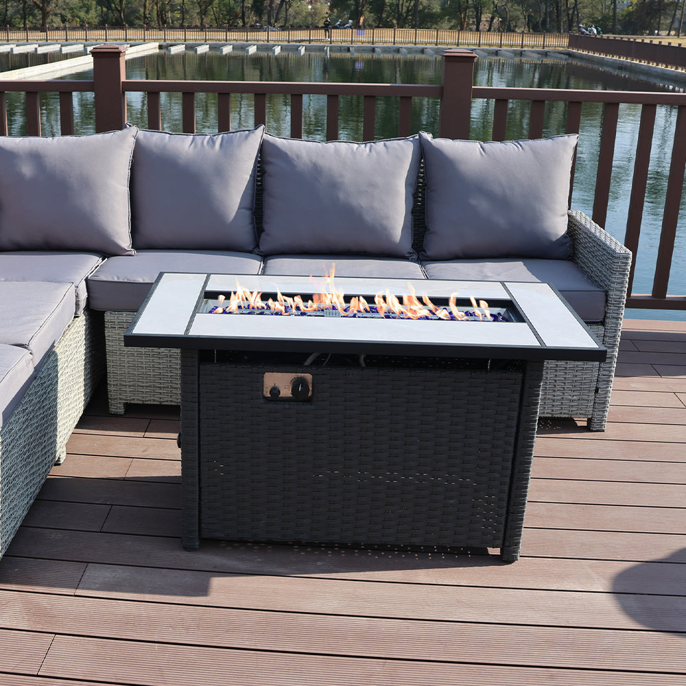 50,000 BTU Metal Propane Fit Pit Table