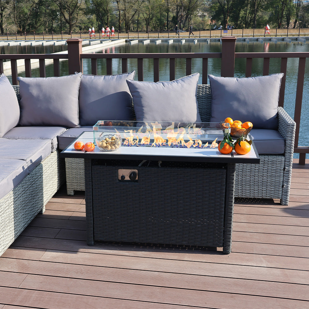 50,000 BTU Metal Propane Fit Pit Table