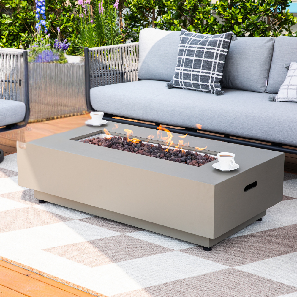 50,000 BTU Outdoor Propane Fit Pit Table with Natural Gas Conversion Kit included