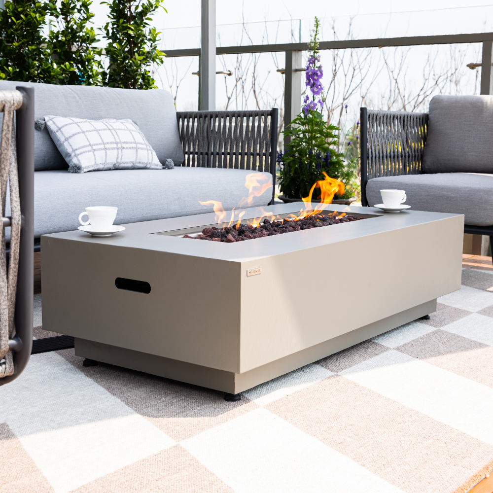 50,000 BTU Outdoor Propane Fit Pit Table with Natural Gas Conversion Kit included