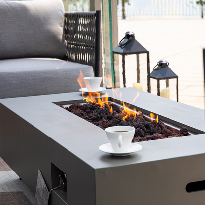 50,000 BTU Outdoor Propane Fit Pit Table with Natural Gas Conversion Kit included