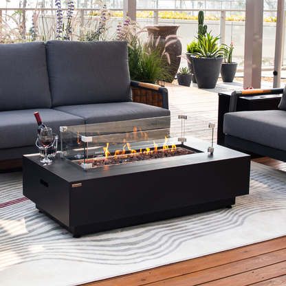 50,000 BTU Outdoor Propane Fit Pit Table with Natural Gas Conversion Kit included
