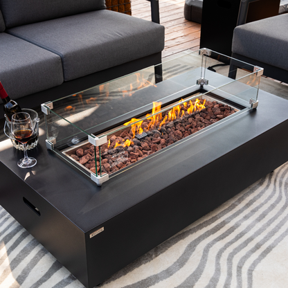50,000 BTU Outdoor Propane Fit Pit Table with Natural Gas Conversion Kit included