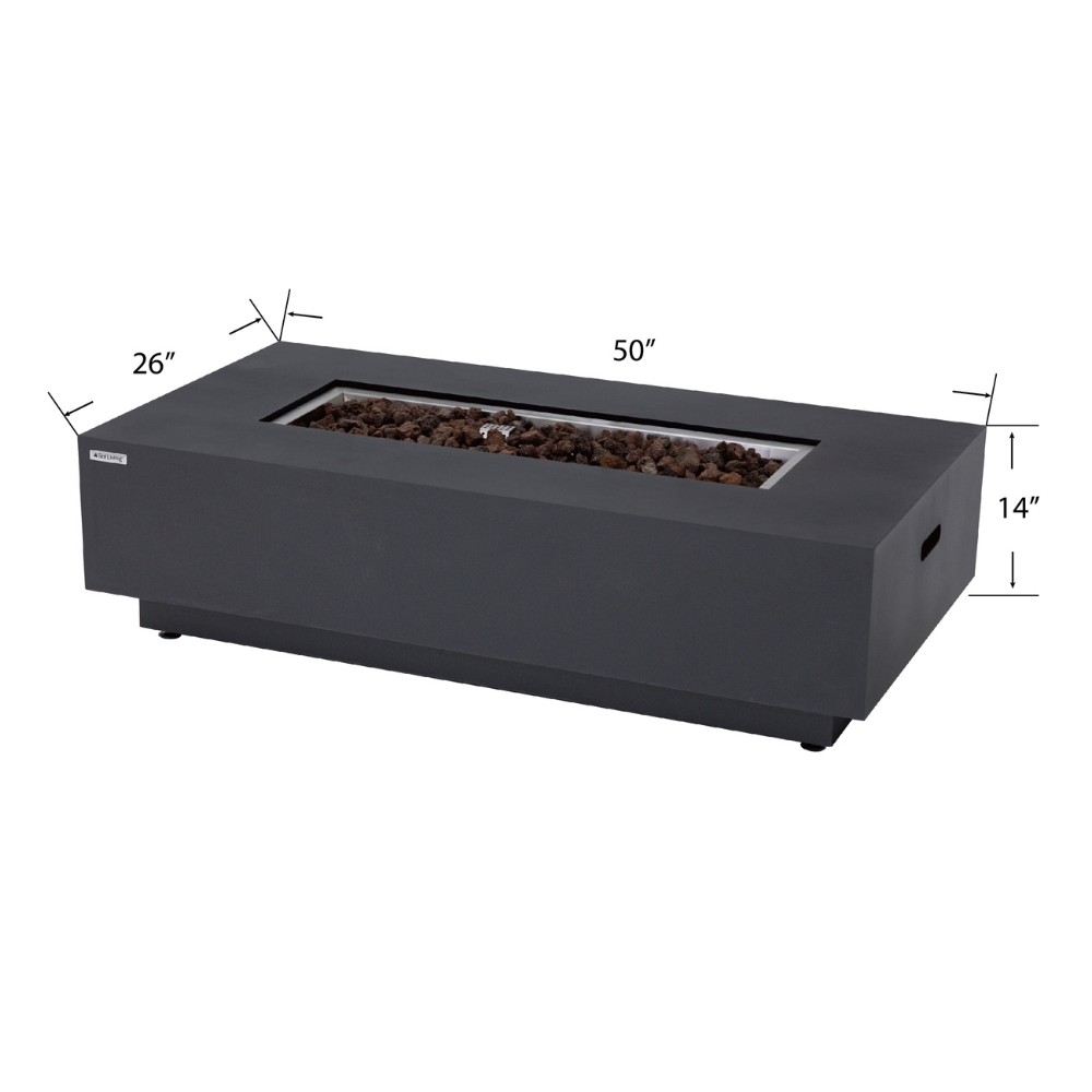 50,000 BTU Outdoor Propane Fit Pit Table with Natural Gas Conversion Kit included