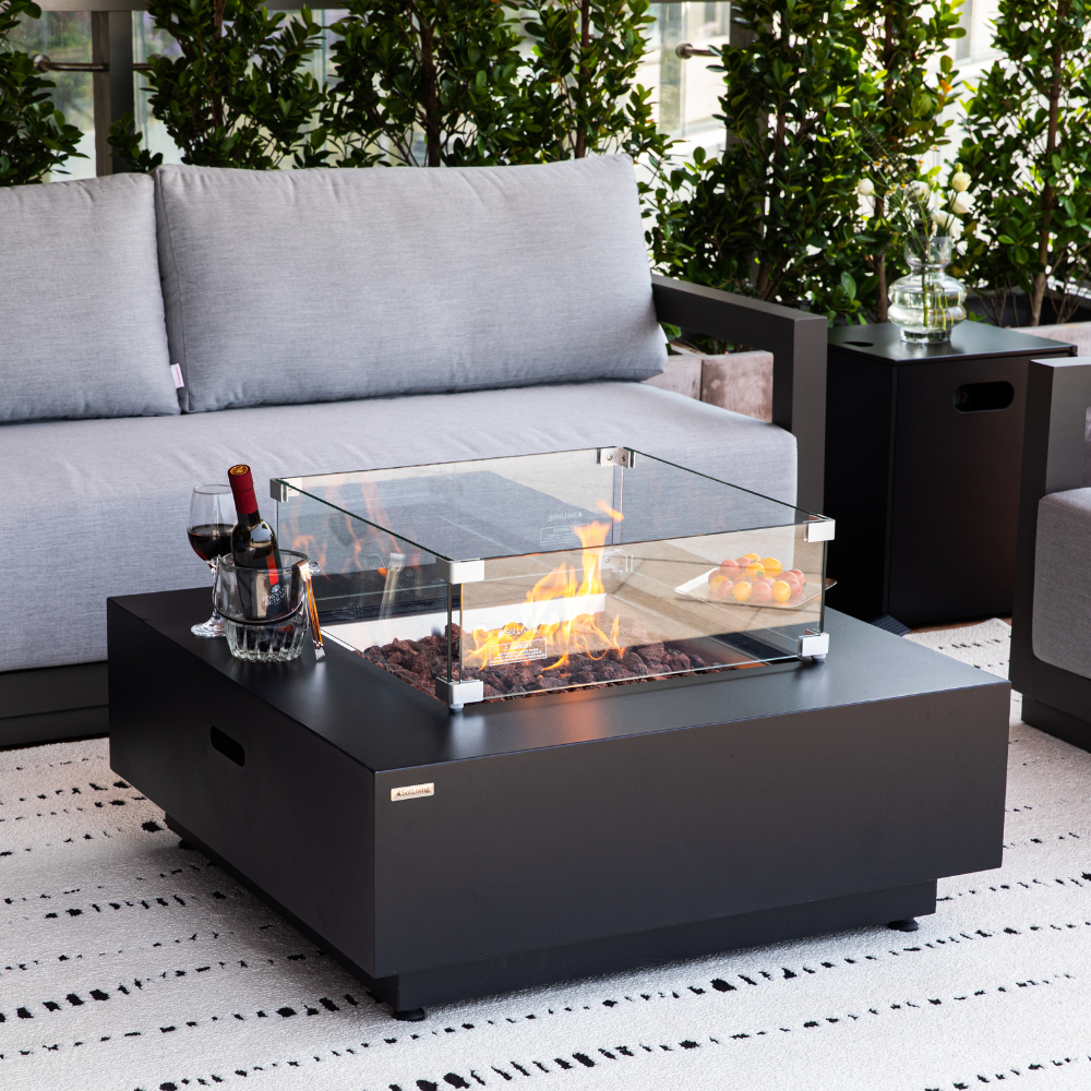 50,000 BTU Outdoor Propane Fit Pit Table with Natural Gas Conversion Kit included
