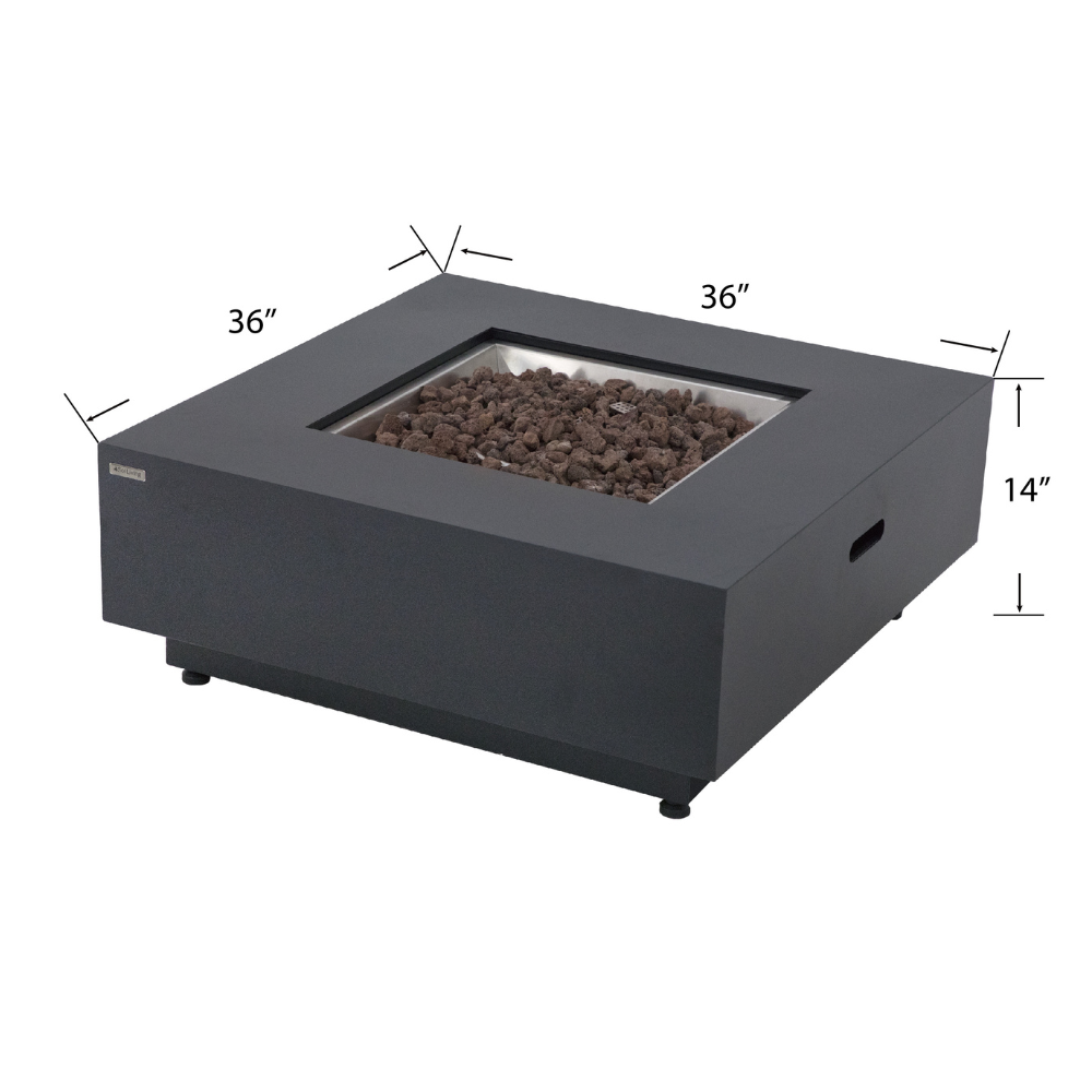 50,000 BTU Outdoor Propane Fit Pit Table with Natural Gas Conversion Kit included