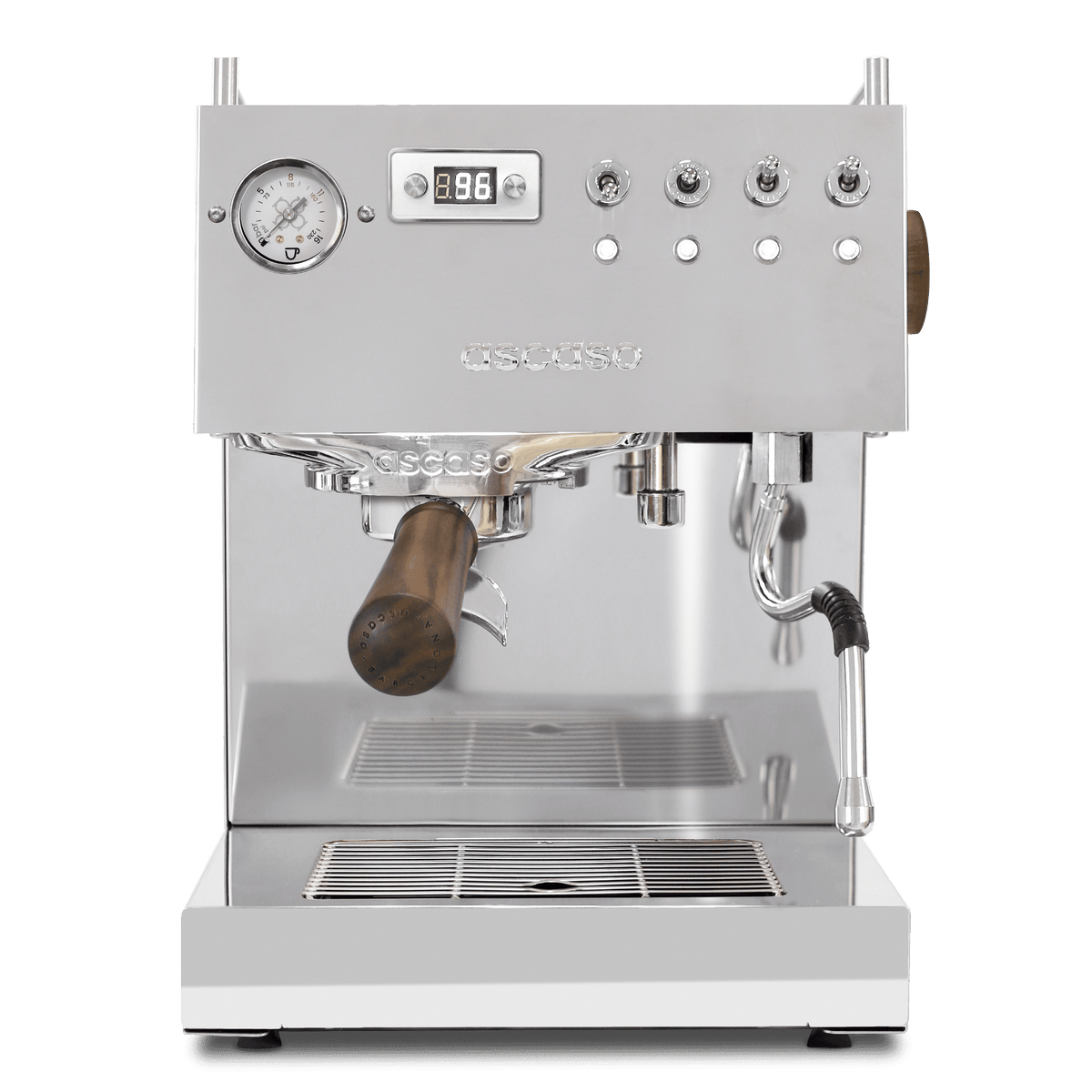 Ascaso Steel DUO PID Espresso Machine – Dual Thermoblock, Programmable, 120V (Inox)
