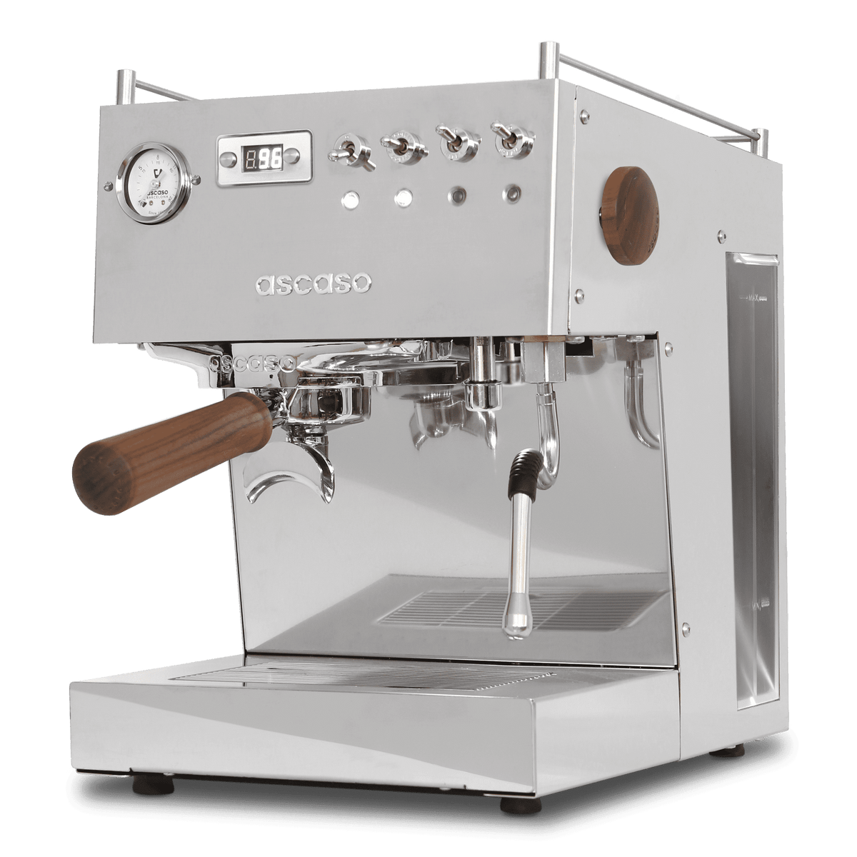 Ascaso Steel DUO PID Espresso Machine – Dual Thermoblock, Programmable, 120V (Inox)
