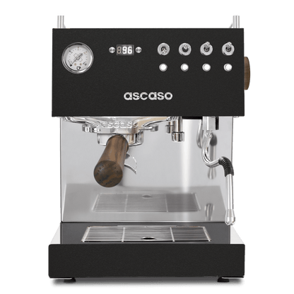 Ascaso Steel DUO PID Espresso Machine – Dual Thermoblock, Programmable, 120V (Black)