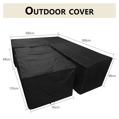 Oversized Outdoor Furniture Covers - Black