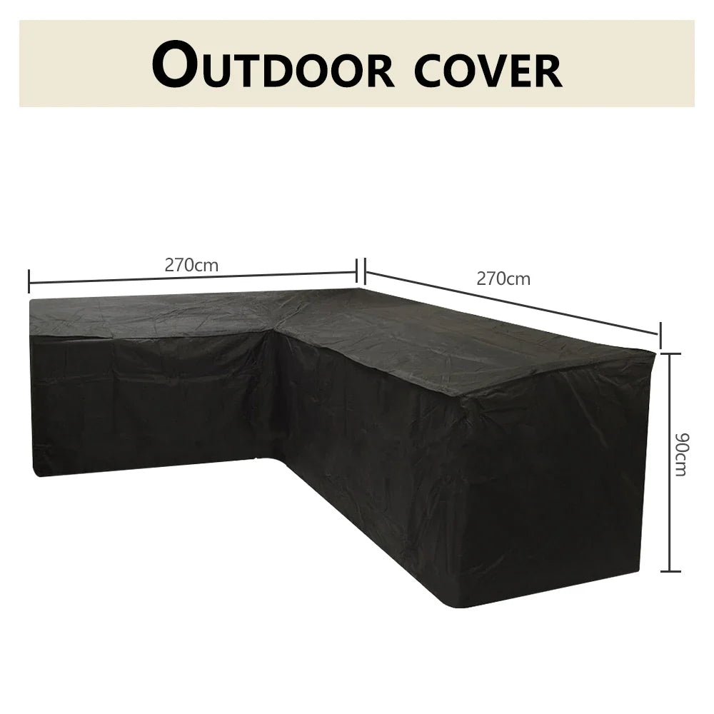 Oversized Outdoor Furniture Covers - Black
