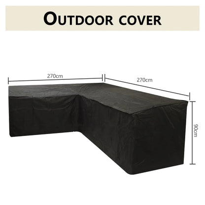 Oversized Outdoor Furniture Covers - Black