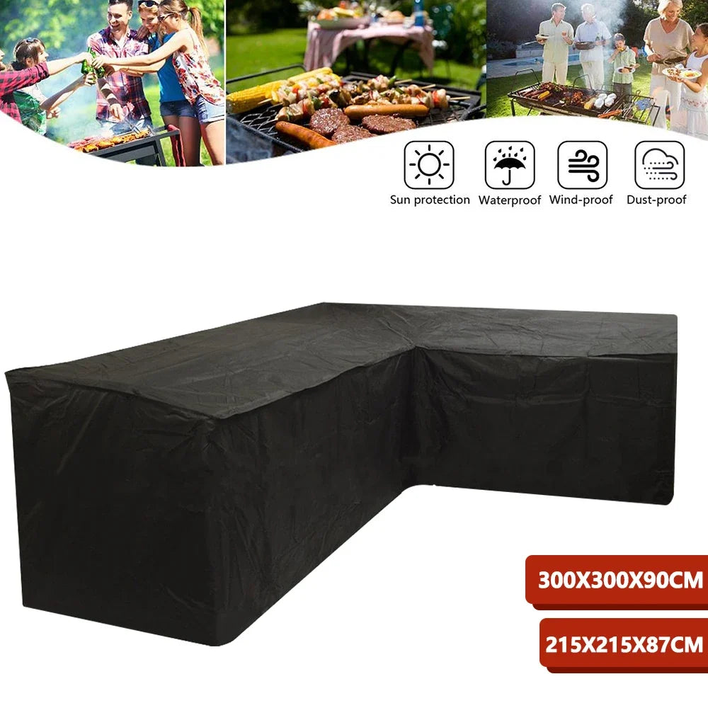 Oversized Outdoor Furniture Covers - Black