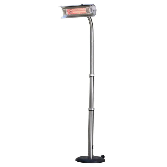 Stainless Steel Telescoping Offset Pole Mounted Infrared Patio Heater - Lavista Moderna