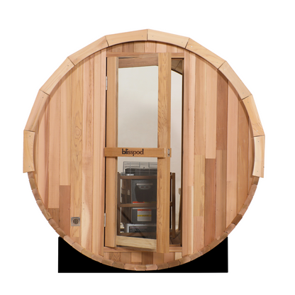 Blisspod Prague Canadian Red Cedar Outdoor Barrel Sauna