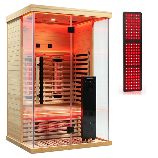Blisspod Vantaa RED Deluxe 2-Person Full Spectrum Infrared Sauna - Lavista Moderna