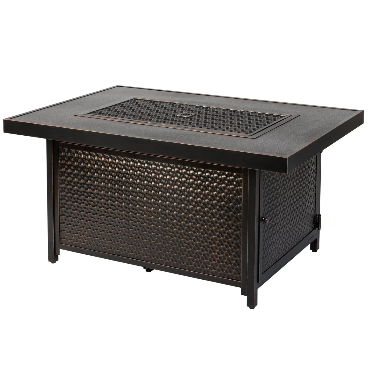 Weyland Rectangle Aluminum LPG Fire Pit – 55,000 BTU