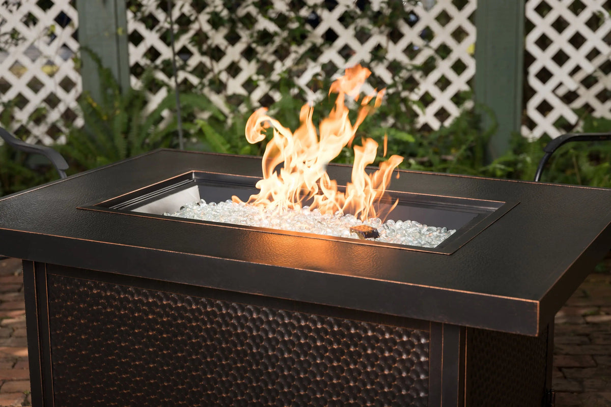 Weyland Rectangle Aluminum LPG Fire Pit – 55,000 BTU