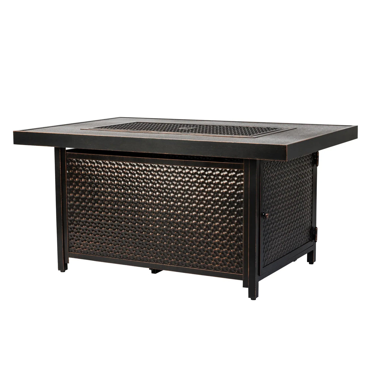 Weyland Rectangle Aluminum LPG Fire Pit – 55,000 BTU