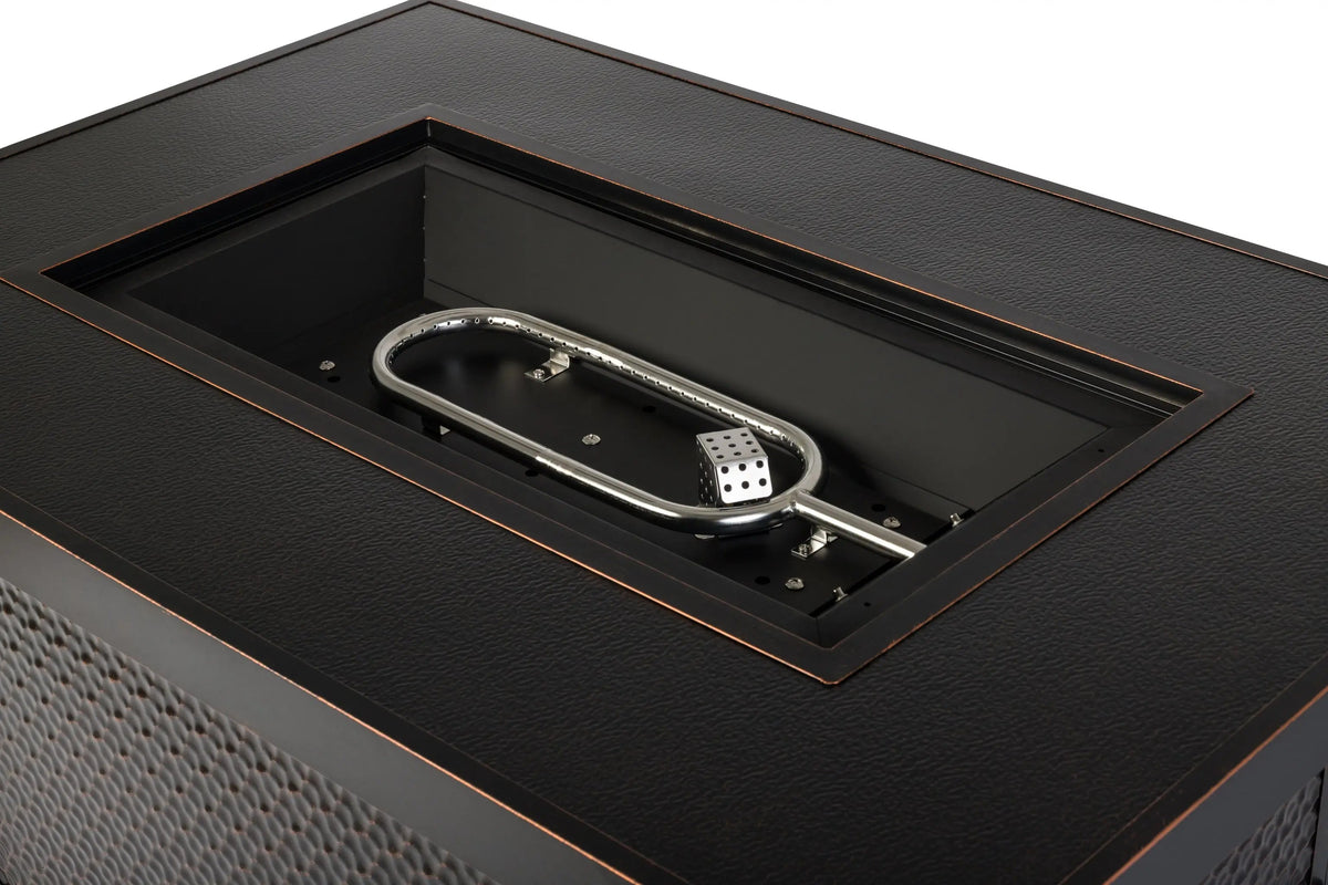Weyland Rectangle Aluminum LPG Fire Pit – 55,000 BTU