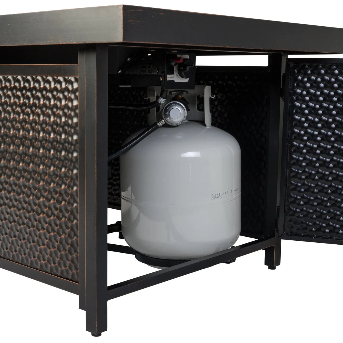 Weyland Rectangle Aluminum LPG Fire Pit – 55,000 BTU
