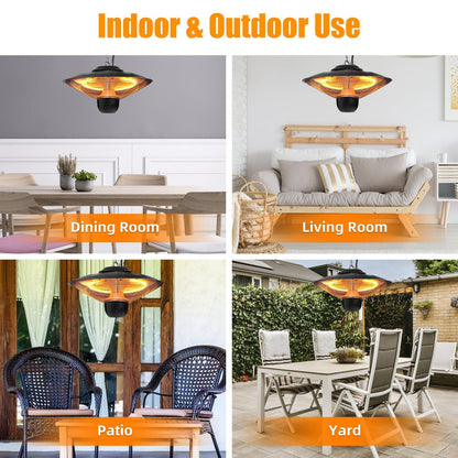 LJGdeals 1500W Electric Hanging Patio Heater