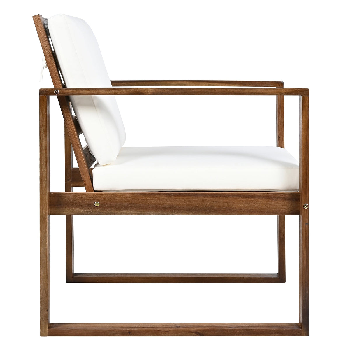 7-Piece Acacia Wood Outdoor Dining Set with Bench Seating &amp; Cushions