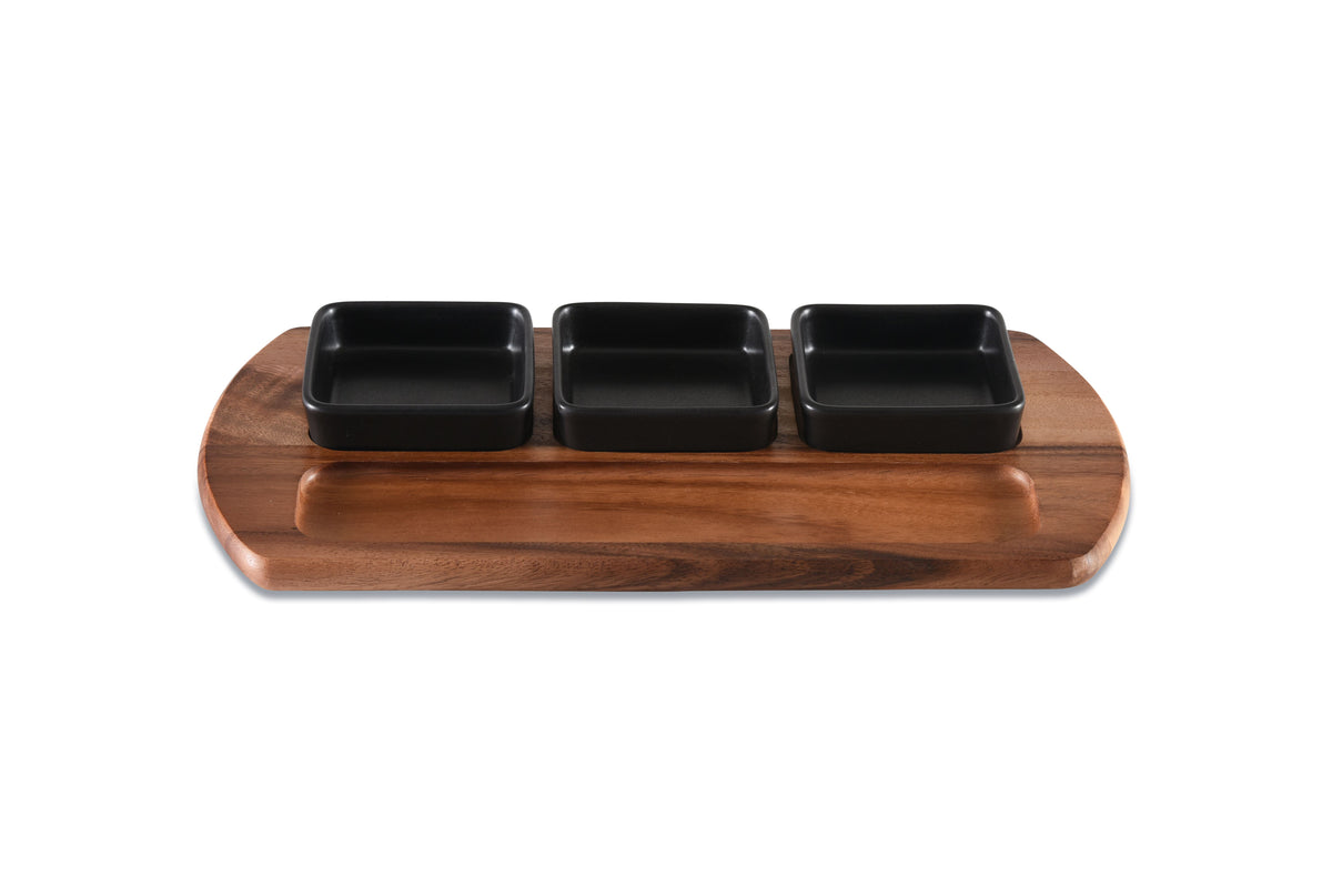Kalmar Home Acacia Wood Charcuterie & Serving Tray