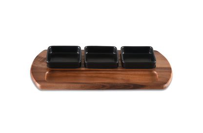 Kalmar Home Acacia Wood Charcuterie & Serving Tray
