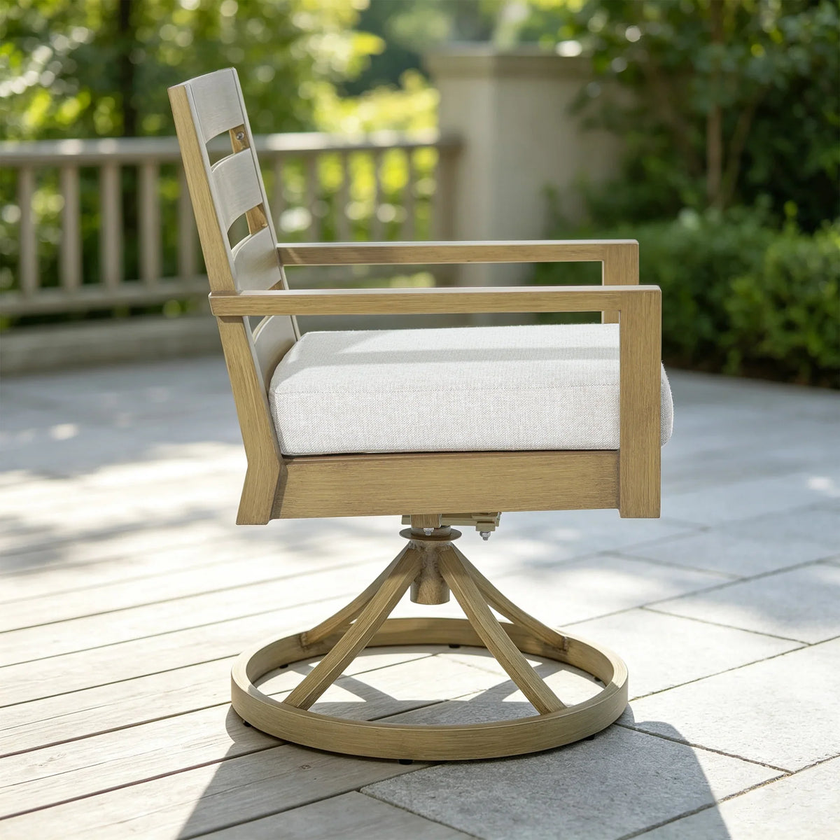 Alcudia 7-Piece Swivel Rocker Seating Outdoor Dining Set