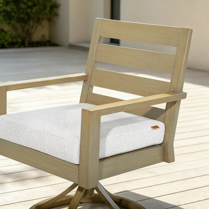 Alcudia 7-Piece Swivel Rocker Seating Outdoor Dining Set