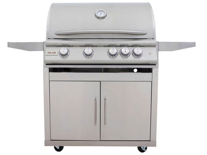 Blaze LTE+ 32-Inch 4-Burner Freestanding Gas Grill with Lift-Assist Hood & Rear Infrared Burner