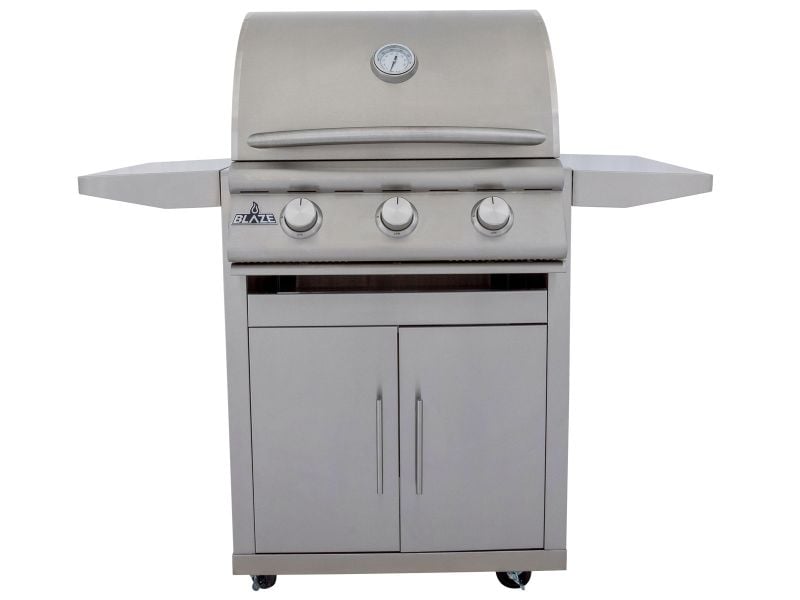 Blaze BCM 25-Inch 3-Burner Freestanding Gas Grill with Stainless Steel Cart