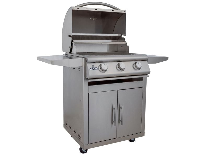 Blaze BCM 25-Inch 3-Burner Freestanding Gas Grill with Stainless Steel Cart