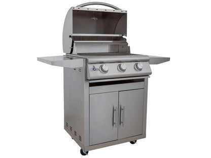 Blaze BCM 25-Inch 3-Burner Freestanding Gas Grill with Stainless Steel Cart