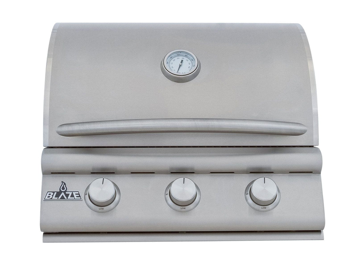 Blaze BCM 25-Inch 3-Burner Freestanding Gas Grill with Stainless Steel Cart
