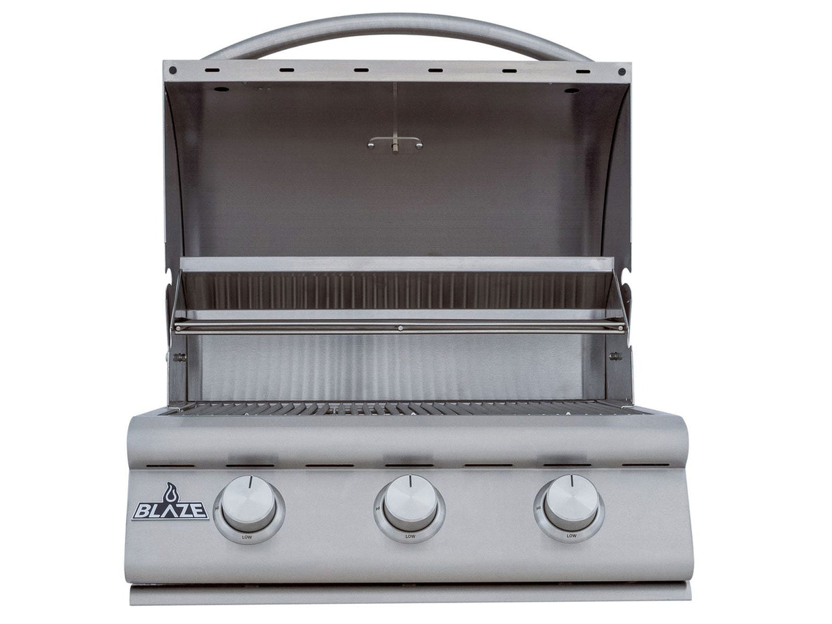 Blaze BCM 25-Inch 3-Burner Freestanding Gas Grill with Stainless Steel Cart